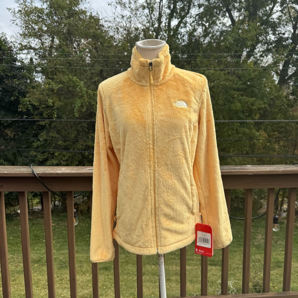 The North Face Women's Yellow Plush Fleece Jacket - Picture 6 of 7